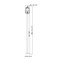 Z-Lite Broughton Outdoor Post Mounted Fixture, 2-Light, 10.25 In.W x 112.5 In.H, Black/Clear Beveled 521PHMS-536P-BK - alternate 2